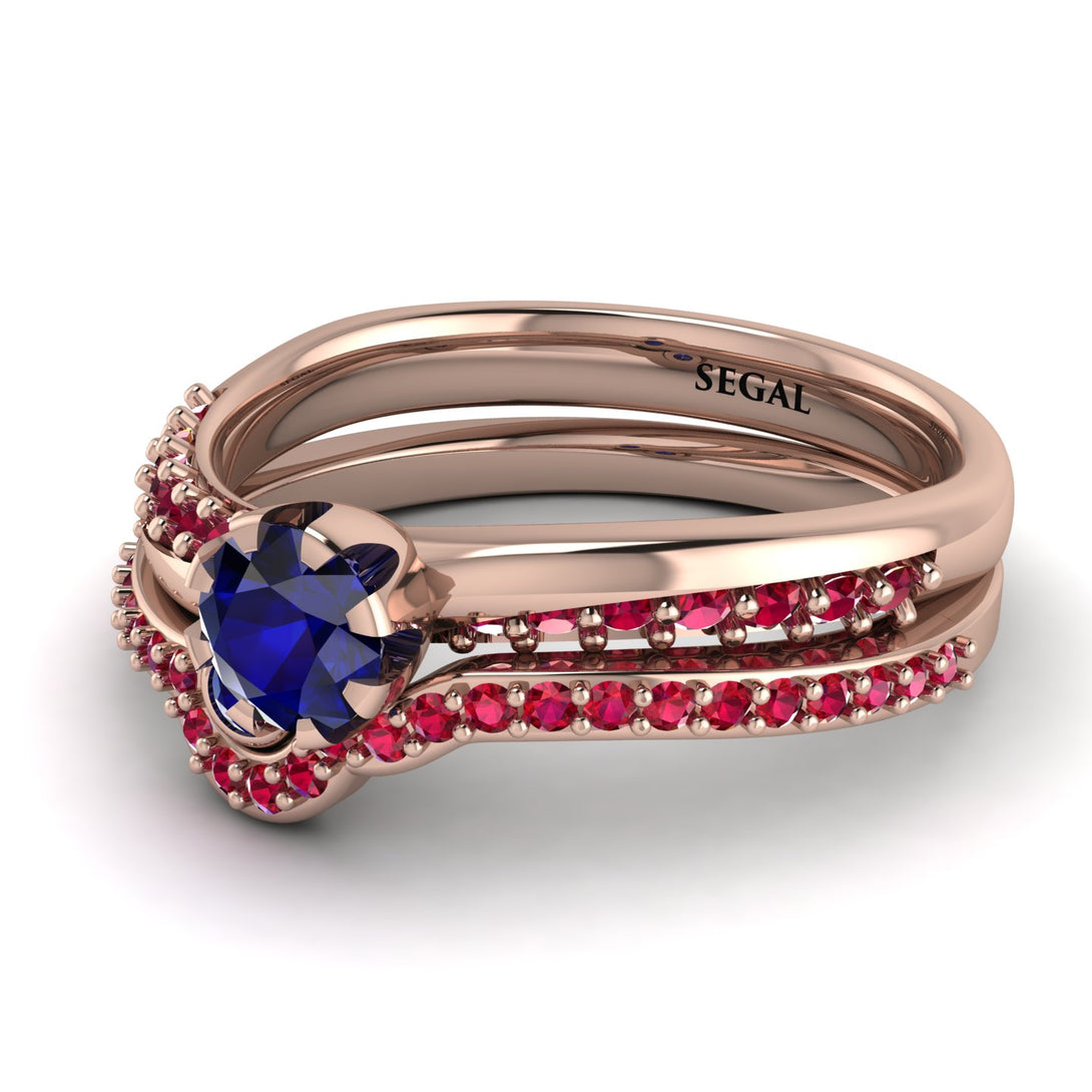 Delicate Sapphire Bridal Set - Karen No. 59