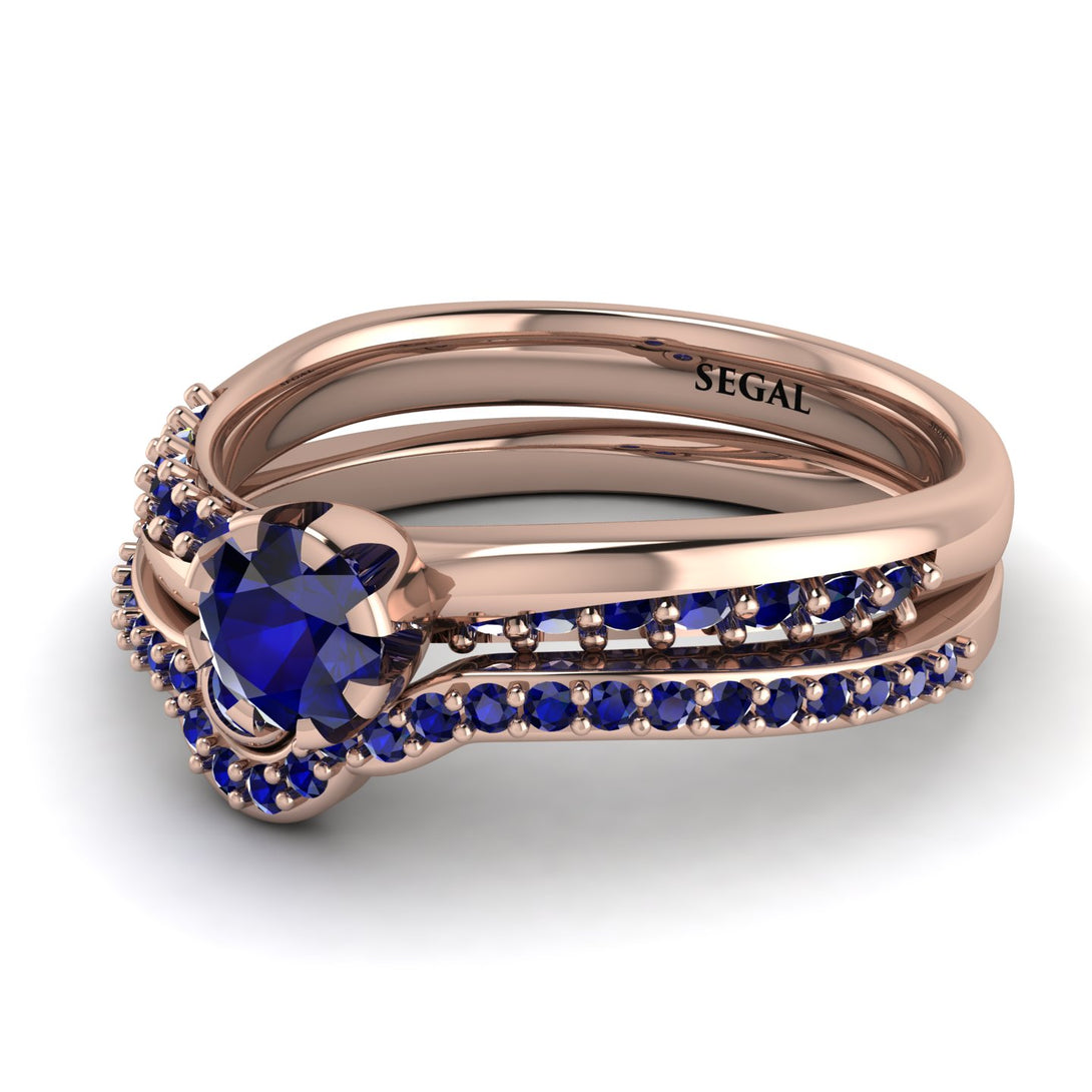 Delicate Sapphire Bridal Set - Karen No. 74