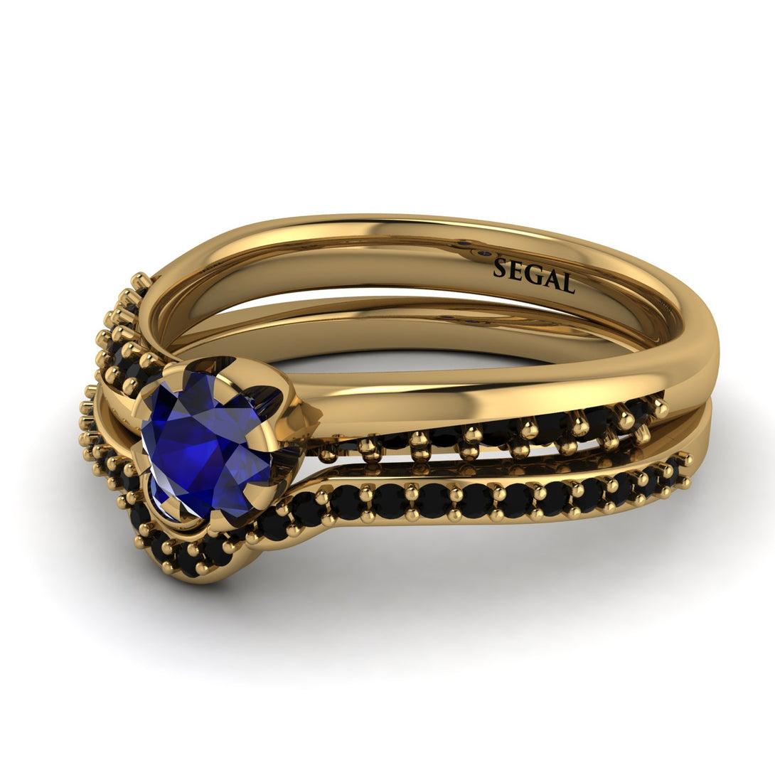 Delicate Sapphire Bridal Set - Karen No. 43