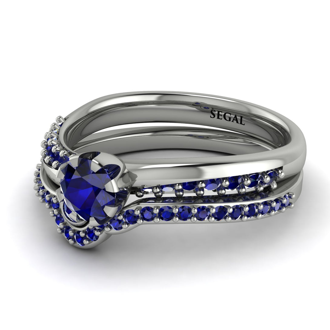 Delicate Sapphire Bridal Set - Karen No. 75