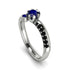 Delicate Sapphire Engagement Ring - Karen No. 45