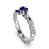 Delicate Sapphire Engagement Ring - Karen No. 15