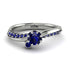 Delicate Sapphire Engagement Ring - Karen No. 75