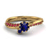 Delicate Sapphire Engagement Ring - Karen No. 58