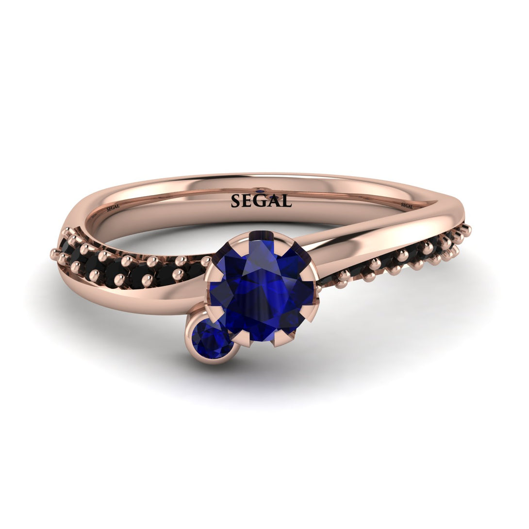 Delicate Sapphire Engagement Ring - Karen No. 44