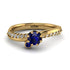 Delicate Sapphire Engagement Ring - Karen No. 13