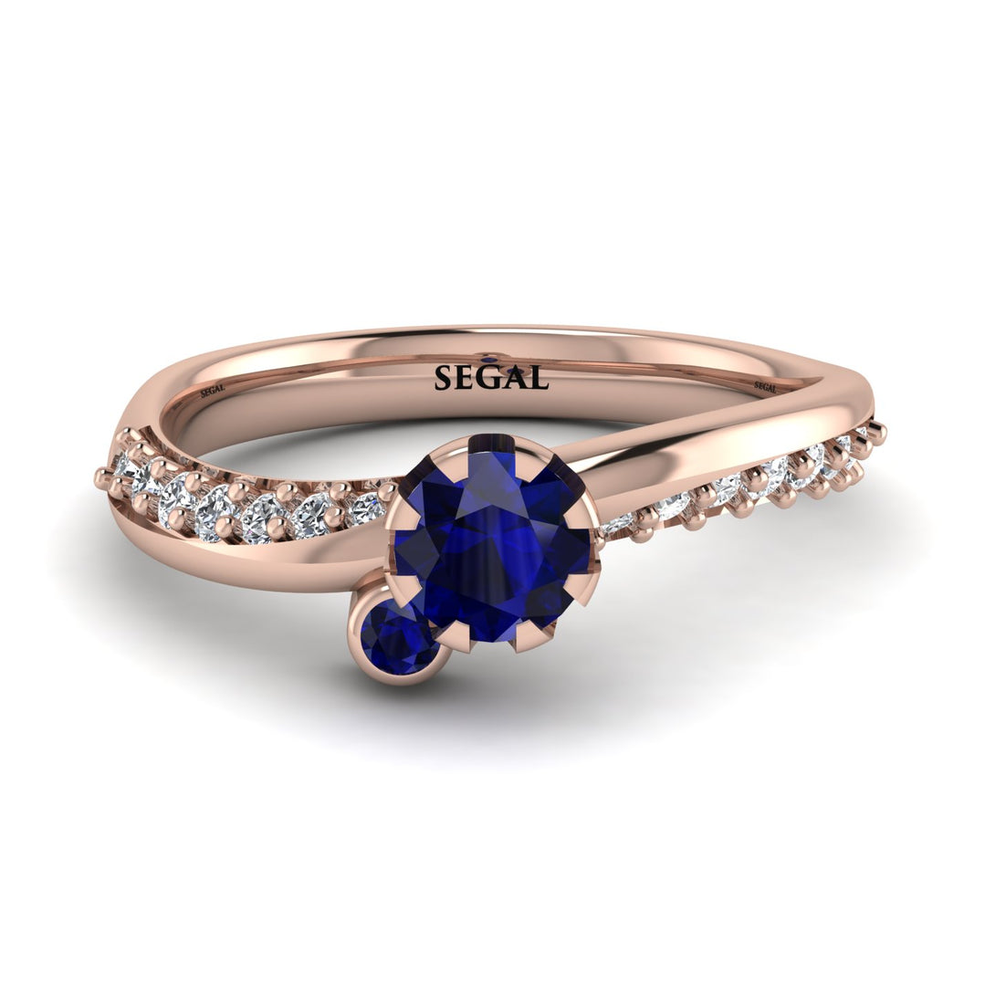 Delicate Sapphire Engagement Ring - Karen No. 14