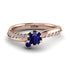 Delicate Sapphire Engagement Ring - Karen No. 14