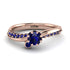 Delicate Sapphire Engagement Ring - Karen No. 74