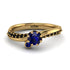 Delicate Sapphire Engagement Ring - Karen No. 43