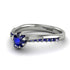 Delicate Sapphire Engagement Ring - Karen No. 75