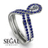 Diamond Pear Shape Stacking Bridal Set - Emilia No. 63