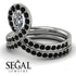 Diamond Pear Shape Stacking Bridal Set - Emilia No. 33