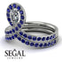 Diamond Pear Shape Stacking Bridal Set - Emilia No. 63 image 5