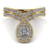 Diamond Pear Shape Stacking Bridal Set - Emilia No. 1 image 1