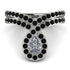 Diamond Pear Shape Stacking Bridal Set - Emilia No. 33 image 1