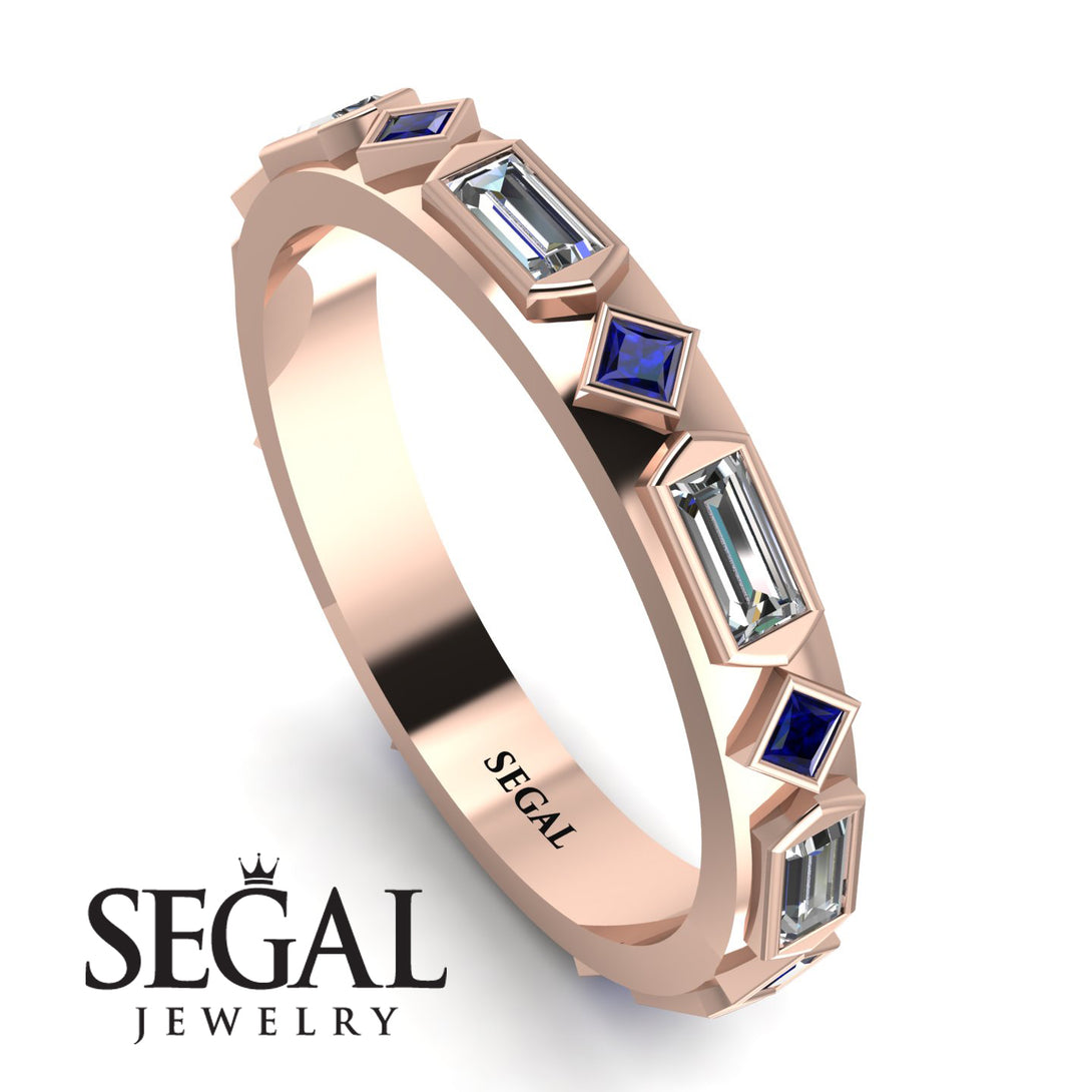 Diamond Baguette & Princess Eternity Band - Andrea No. 14