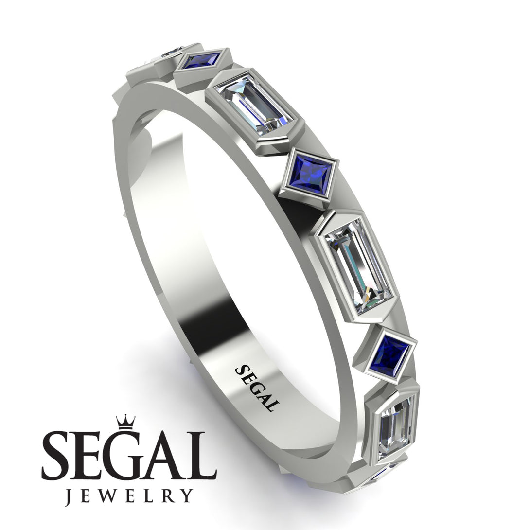Diamond Baguette & Princess Eternity Band - Andrea No. 15