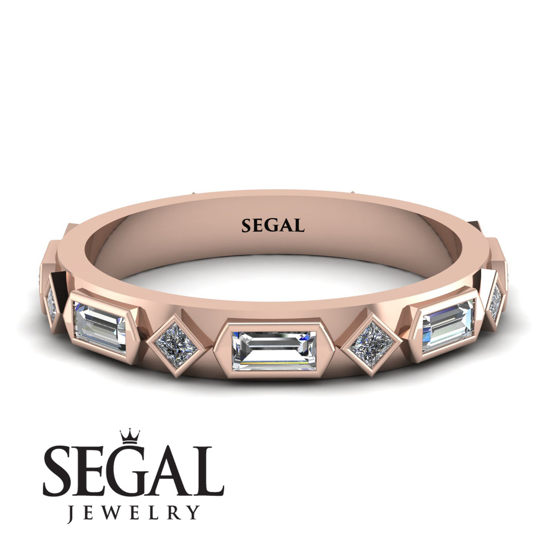 Diamond Baguette & Princess Eternity Band - Andrea No. 2