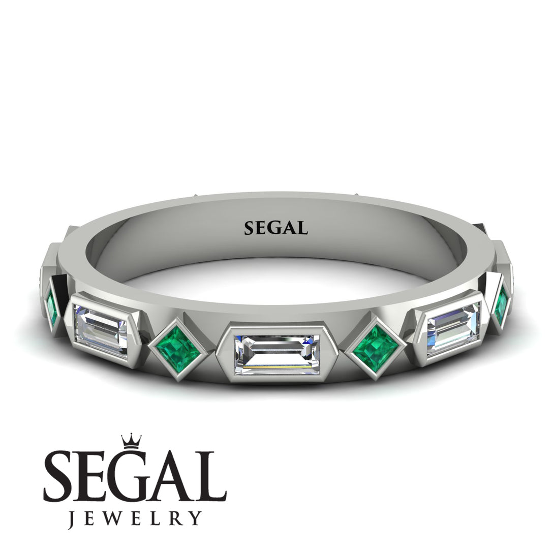 Diamond Baguette & Princess Eternity Band - Andrea No. 6