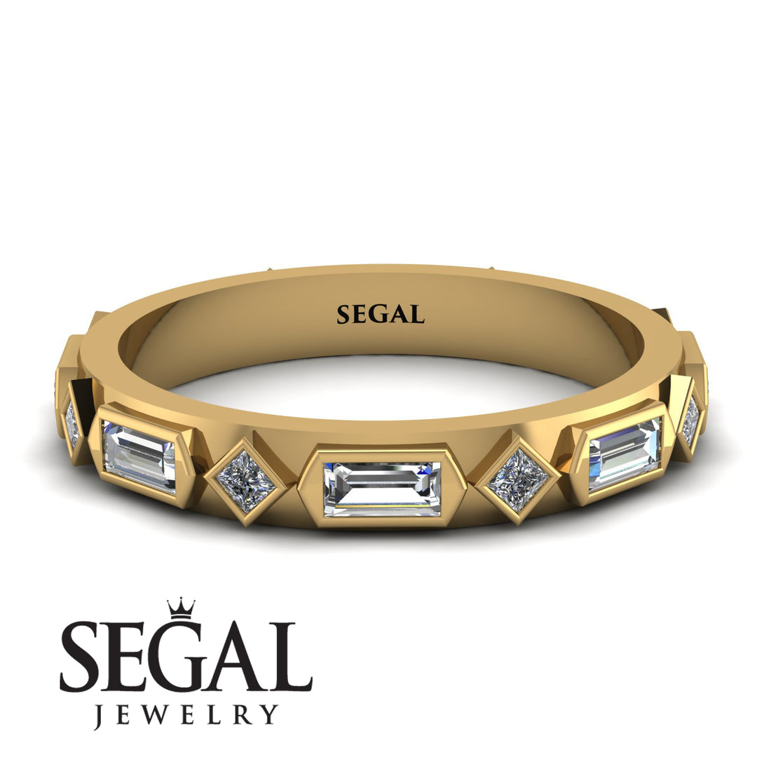 Diamond Baguette & Princess Eternity Band - Andrea No. 1