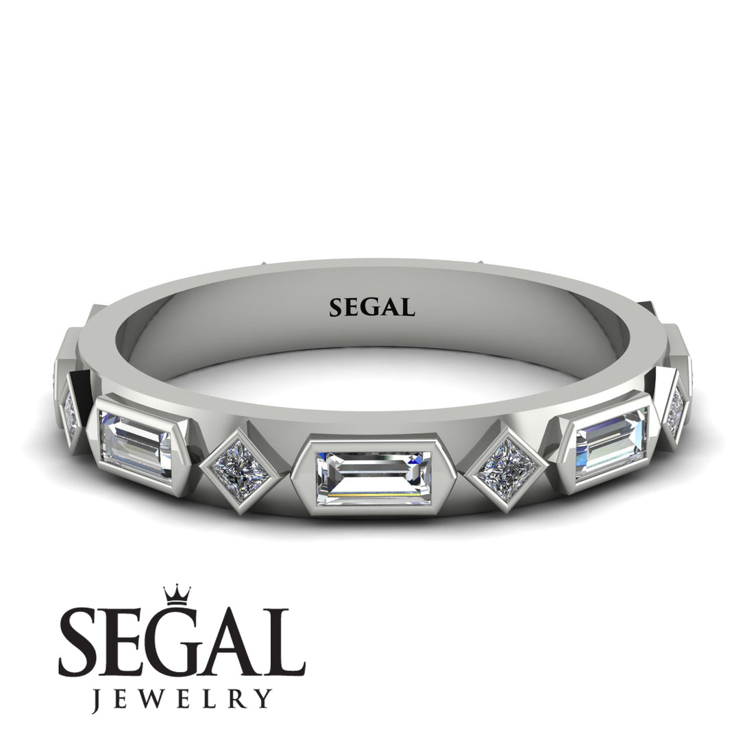 Diamond Baguette & Princess Eternity Band - Andrea No. 3