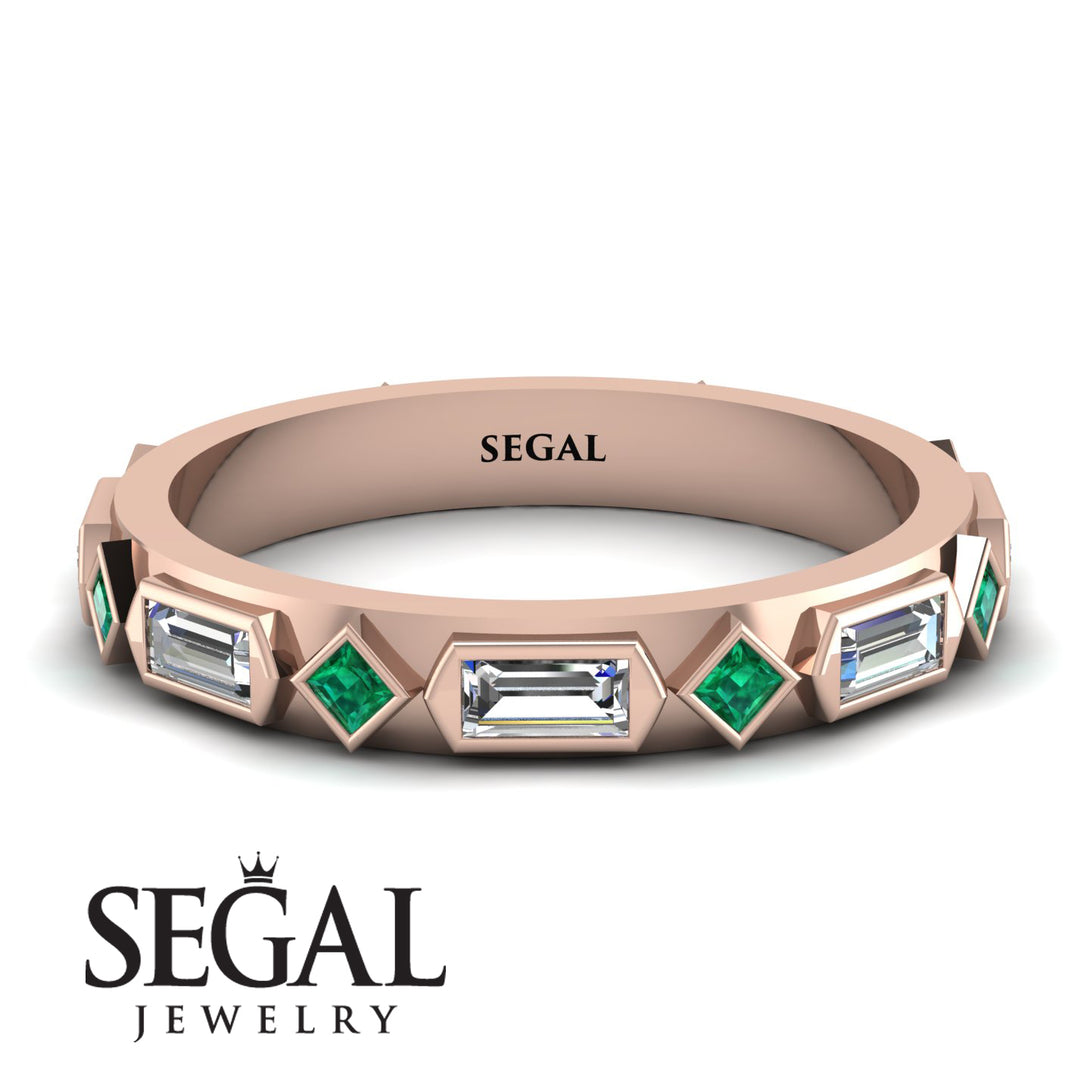 Diamond Baguette & Princess Eternity Band - Andrea No. 5