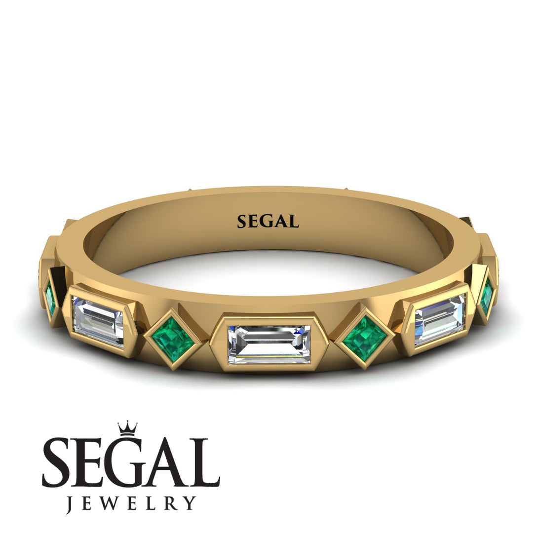 Diamond Baguette & Princess Eternity Band - Andrea No. 4
