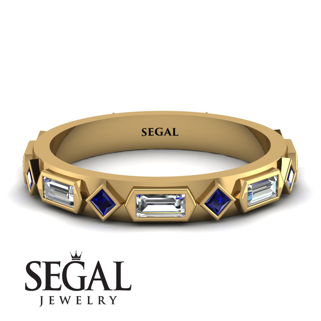 Diamond Baguette & Princess Eternity Band - Andrea No. 13