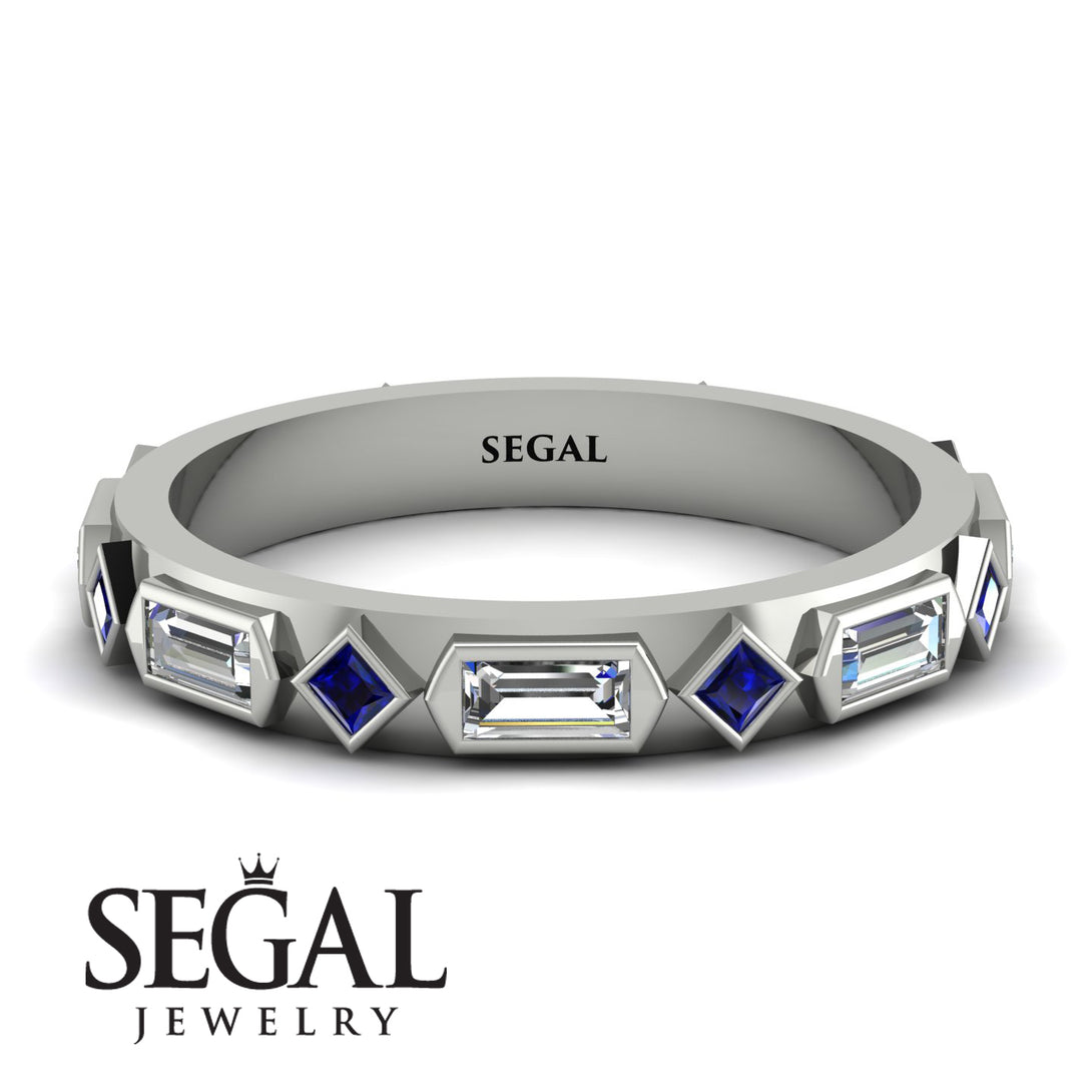 Diamond Baguette & Princess Eternity Band - Andrea No. 15
