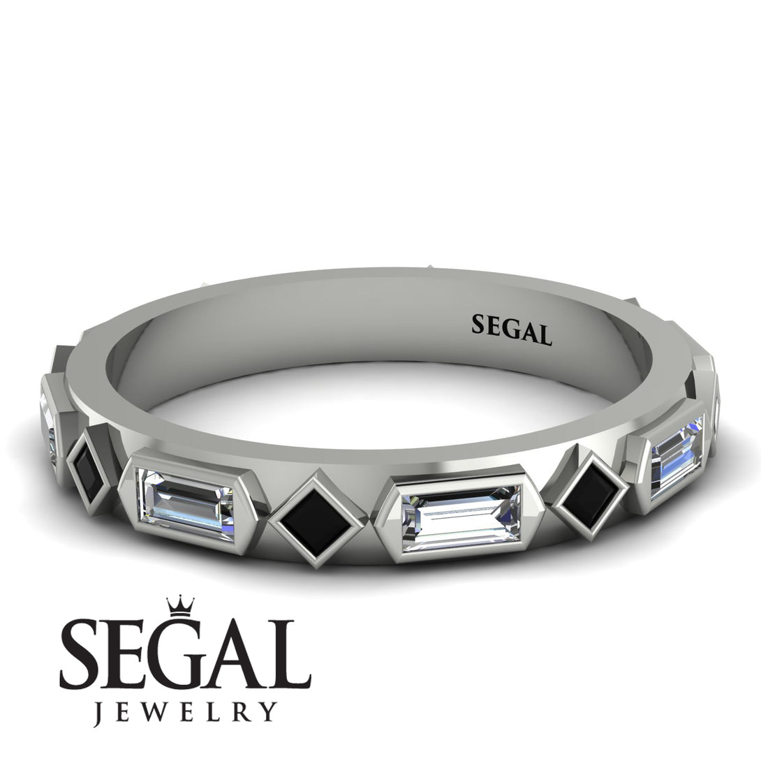 Diamond Baguette & Princess Eternity Band - Andrea No. 9