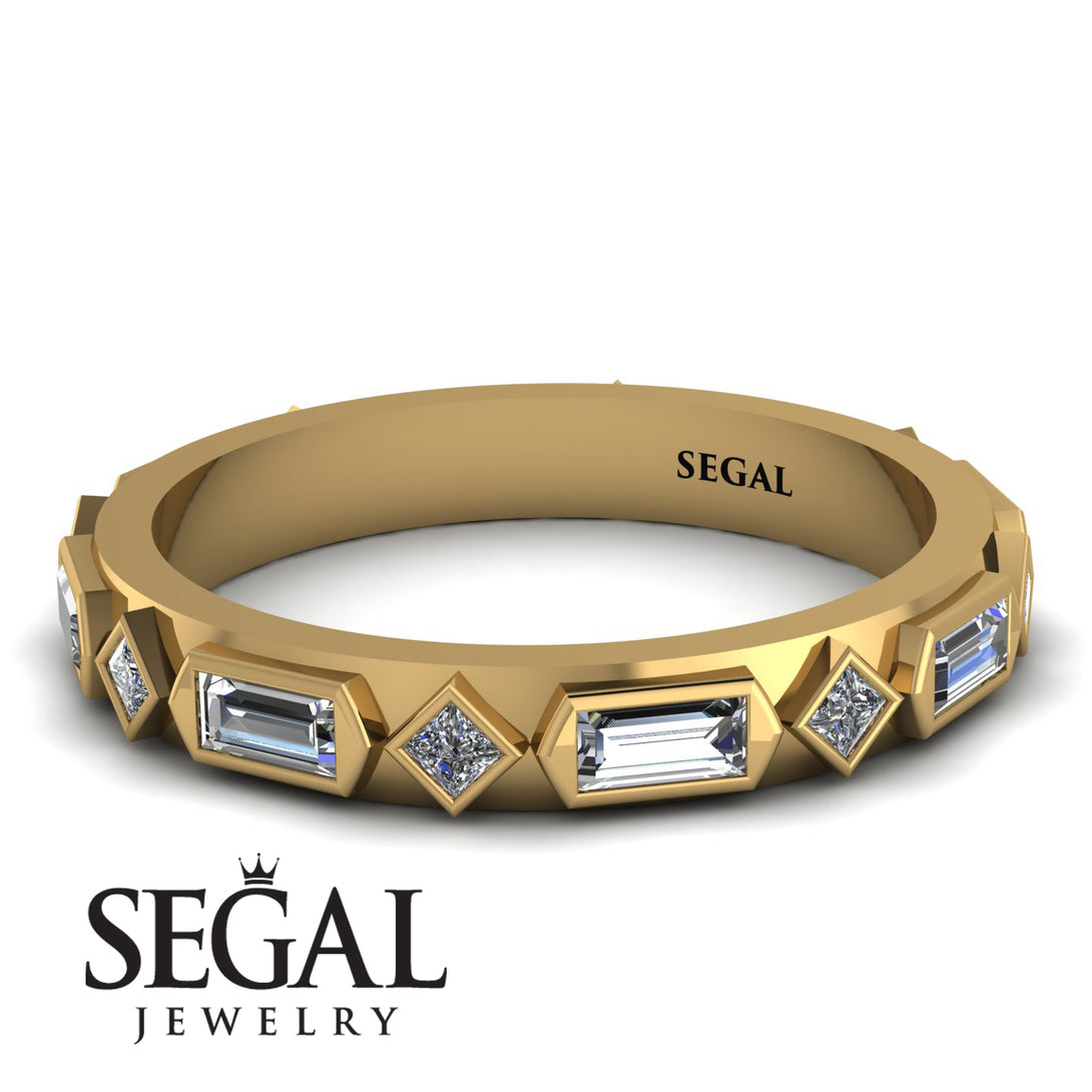 Diamond Baguette & Princess Eternity Band - Andrea No. 1