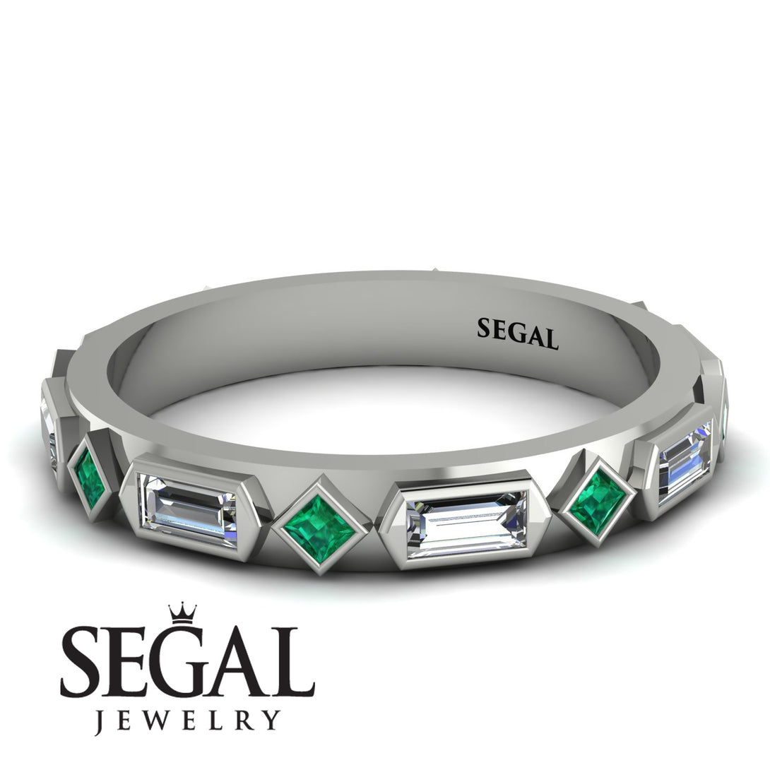 Diamond Baguette & Princess Eternity Band - Andrea No. 6