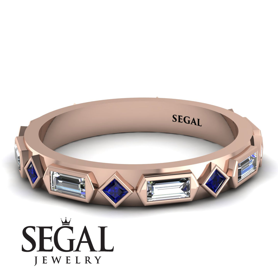 Diamond Baguette & Princess Eternity Band - Andrea No. 14