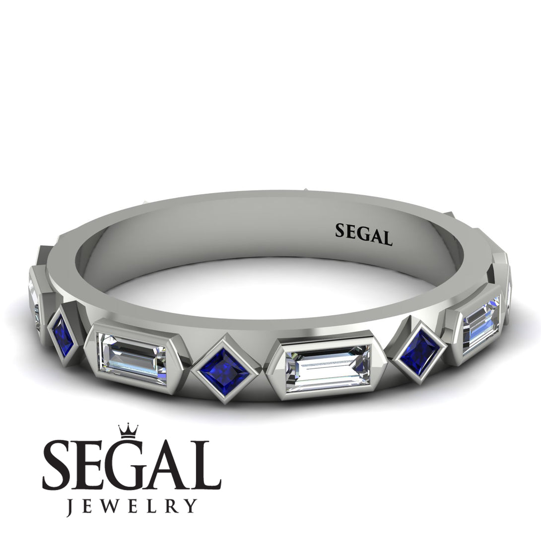 Diamond Baguette & Princess Eternity Band - Andrea No. 15