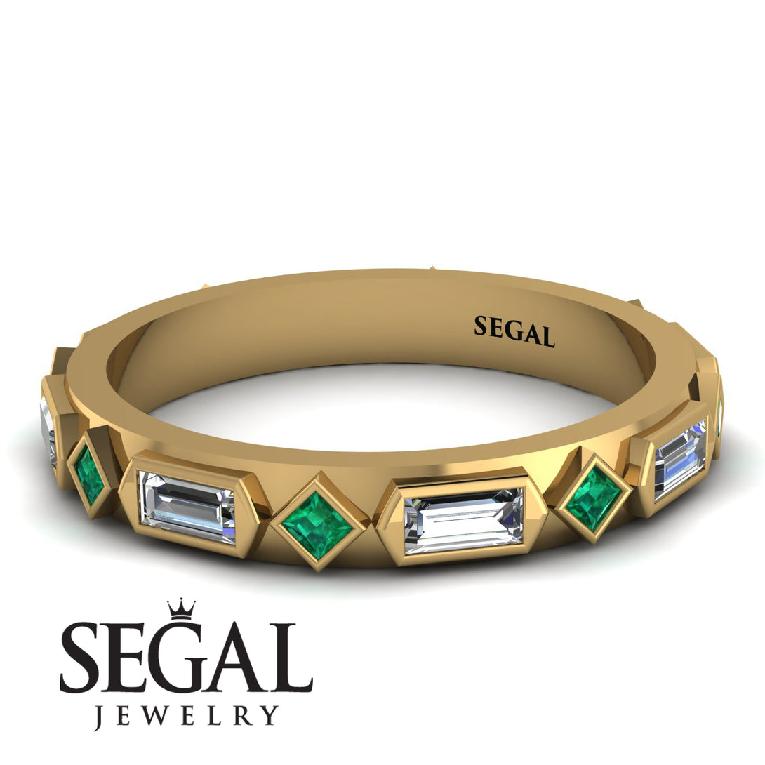 Diamond Baguette & Princess Eternity Band - Andrea No. 4
