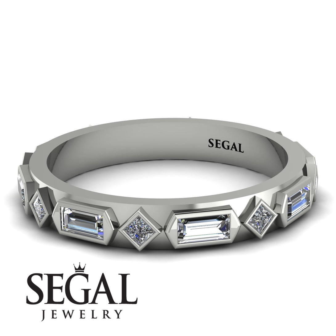 Diamond Baguette & Princess Eternity Band - Andrea No. 3