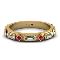 Diamond Baguette & Princess Eternity Band - Andrea No. 10 image 1
