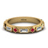 Diamond Baguette & Princess Eternity Band - Andrea No. 10 image 1