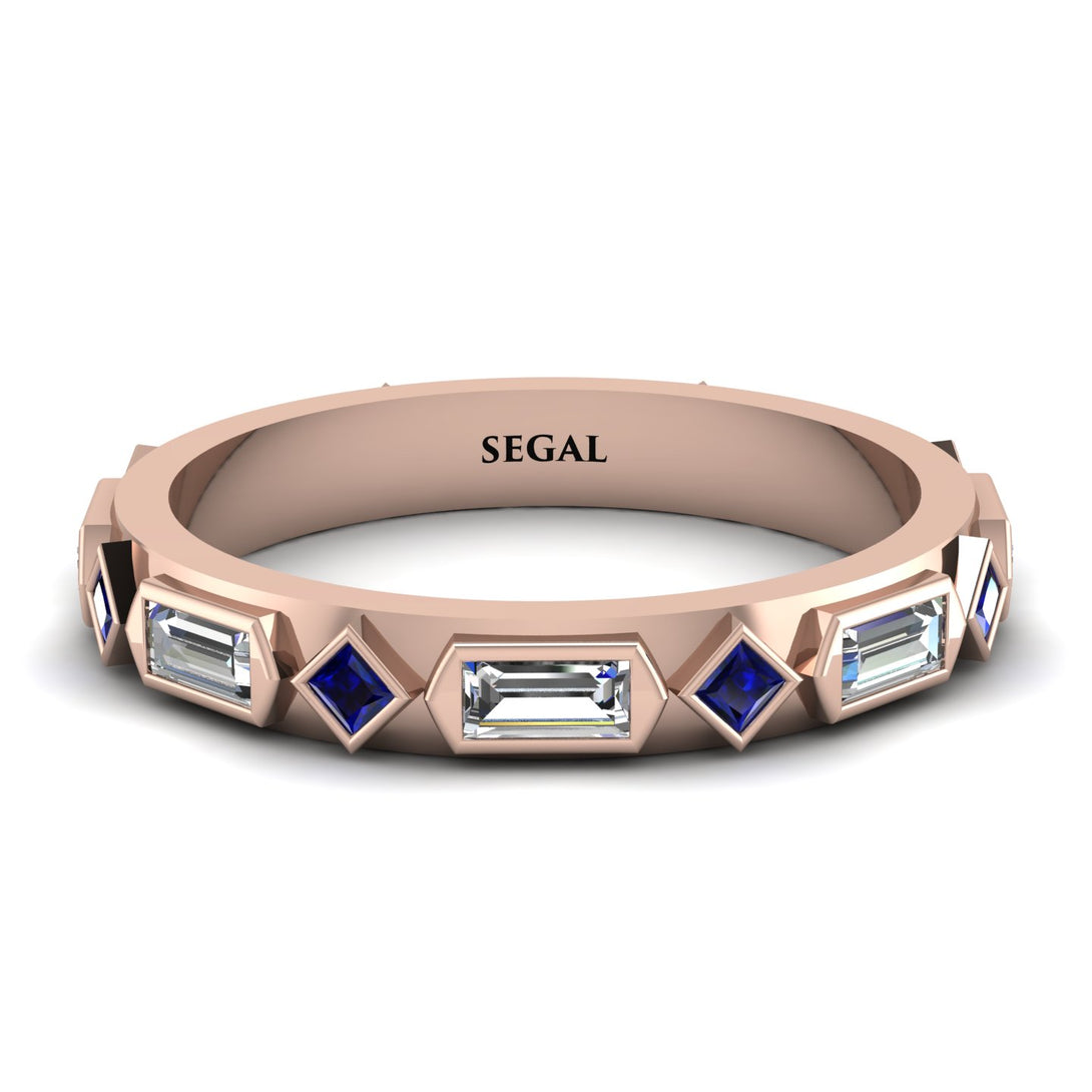 Diamond Baguette & Princess Eternity Band - Andrea No. 14