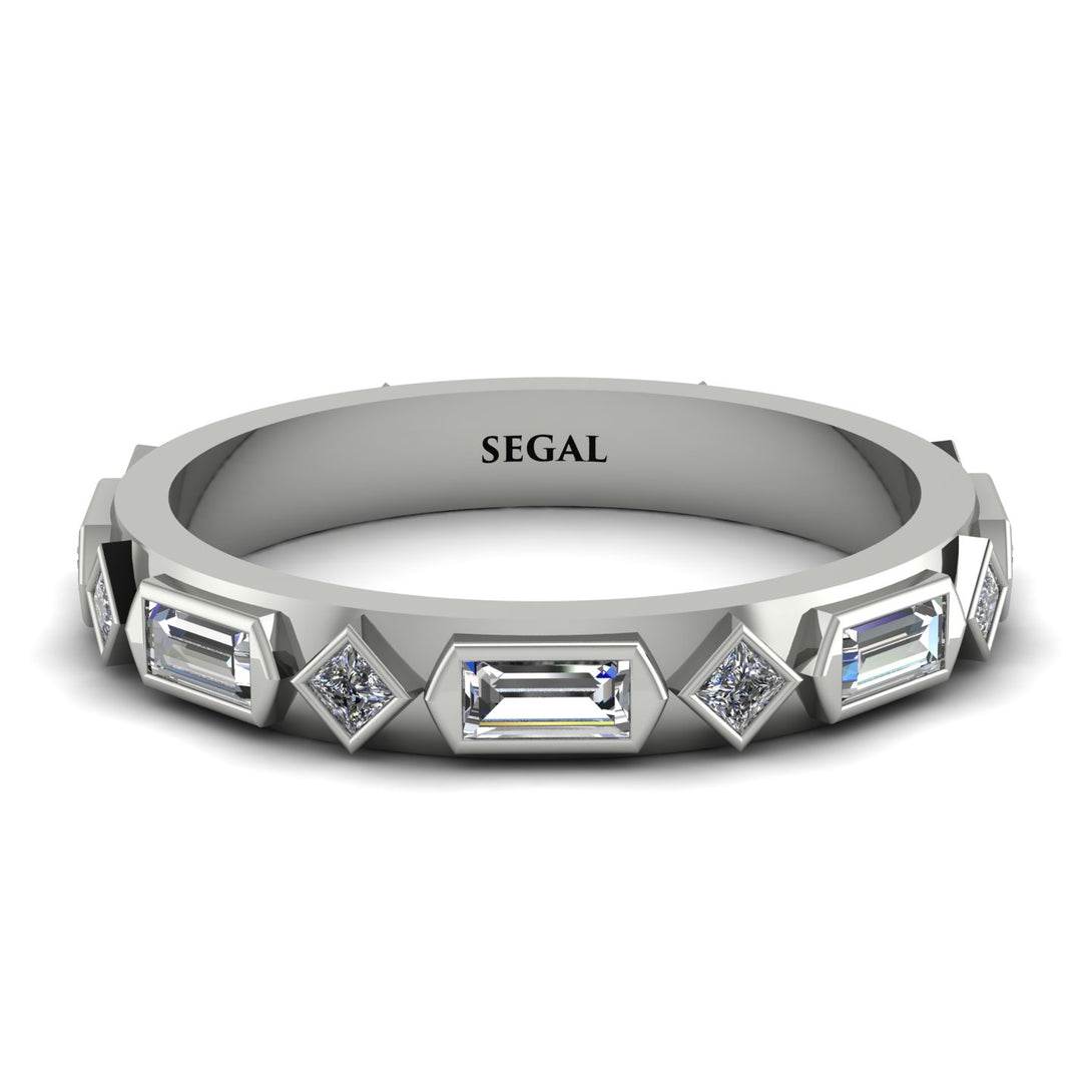 Diamond Baguette & Princess Eternity Band - Andrea No. 3