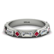 Diamond Baguette & Princess Eternity Band - Andrea No. 12 image 1
