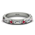 Diamond Baguette & Princess Eternity Band - Andrea No. 12