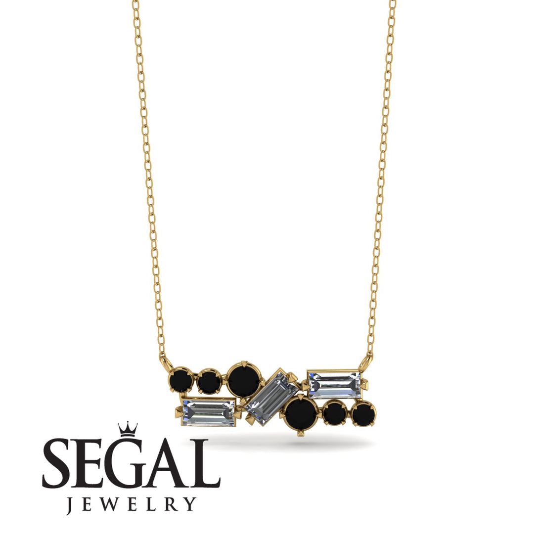 Diamond Baguette Necklace Mix - Kinley No. 7