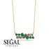 Diamond Baguette Necklace Mix - Kinley No. 4
