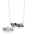 Diamond Baguette Necklace Mix - Kinley No. 14