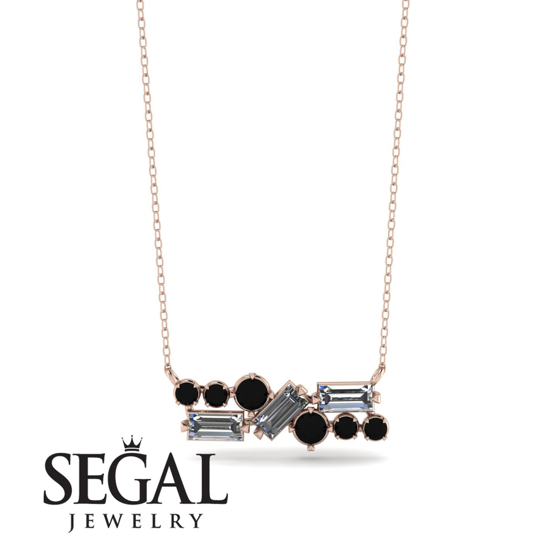 Diamond Baguette Necklace Mix - Kinley No. 8