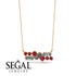 Diamond Baguette Necklace Mix - Kinley No. 10