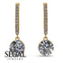 Diamond Dangle Earrings With Hidden Halo - Adaline No. 1 image 10