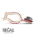 Diamond Dangle Earrings With Hidden Halo - Adaline No. 47 image 2